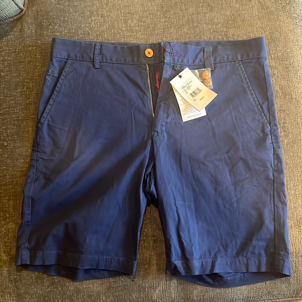 Blue classic fit short